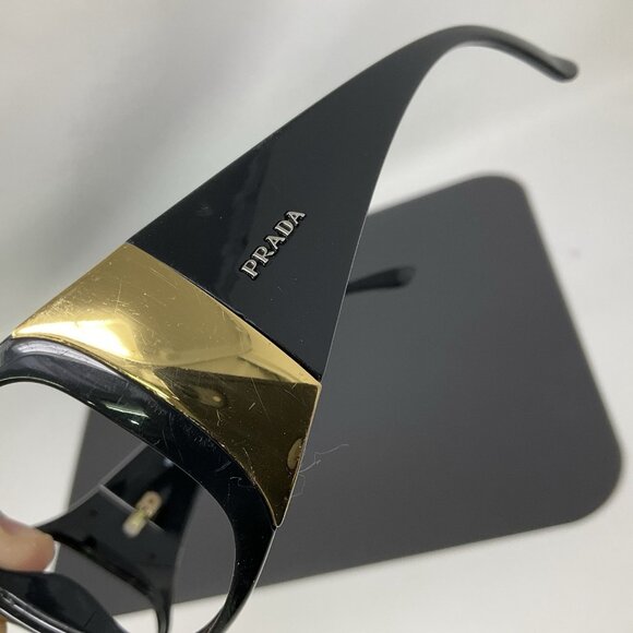 Prada Sunglasses SPR 07G 1AB-1A1 Black 61-15-120 No Lenses Light Scratches main image 6